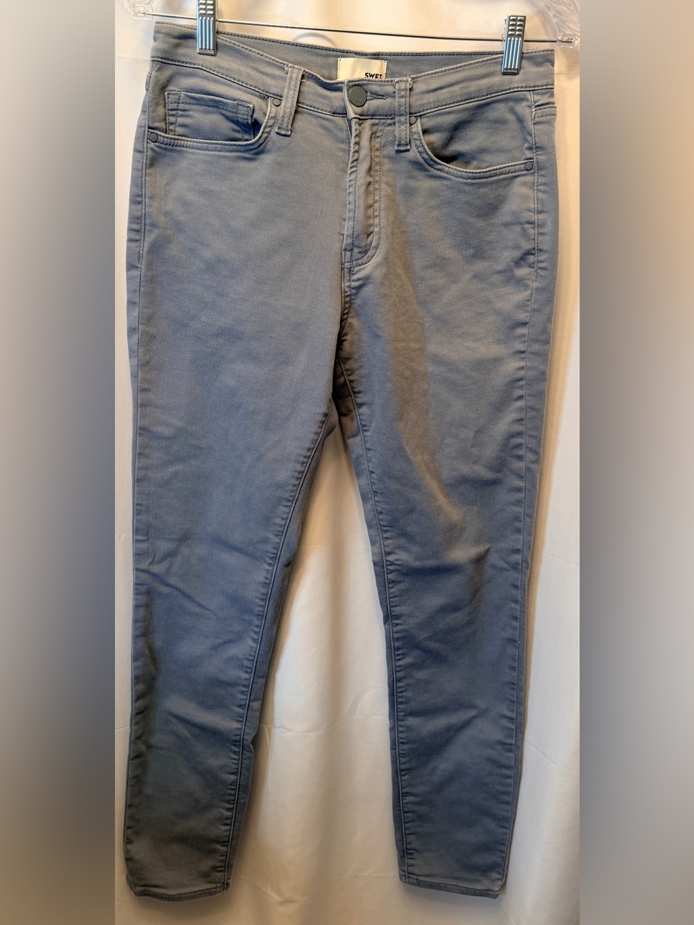SWET Tailor Men’s 31x32 Gray Slim Fit Stretch Cotton Spandex Casual Chino Jeans
